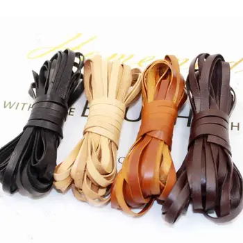 5 Yards Black Brown Natural Color 1mm Thickness 3 4 5 6mm Flat Genuine Cow Leather Rope Thread for DIY Leather Necklace Making
5 Yards Black Brown Natural Color 1mm Thickness 3 4 5 6mm Flat Genuine Cow Leather Rope Thread for DIY Leather Necklace Making