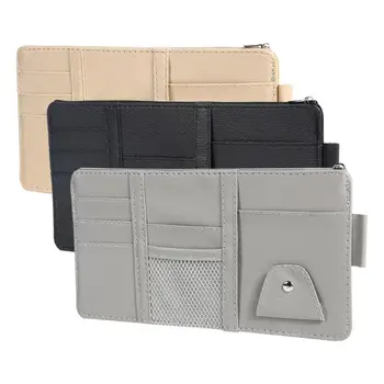 Car Auto Sun Visor Card Sunglasses Holder Multifunction Storage Bag with Zipper Easy to Take Without Obstructing Sight
Car Auto Sun Visor Card Sunglasses Holder Multifunction Storage Bag with Zipper Easy to Take Without Obstructing Sight