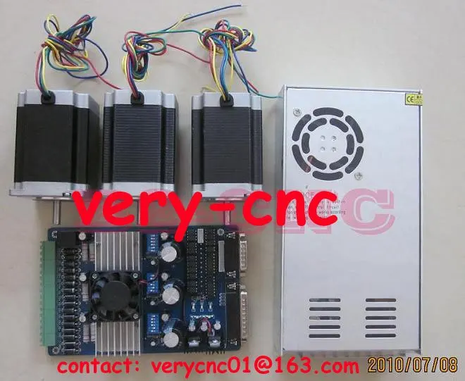 Nema23 290oz-in Stepper Motor+3axis TB6560 drive board+ switch power supply for CNC Router drive kit
Nema23 290oz-in Stepper Motor+3axis TB6560 drive board+ switch power supply for CNC Router drive kit