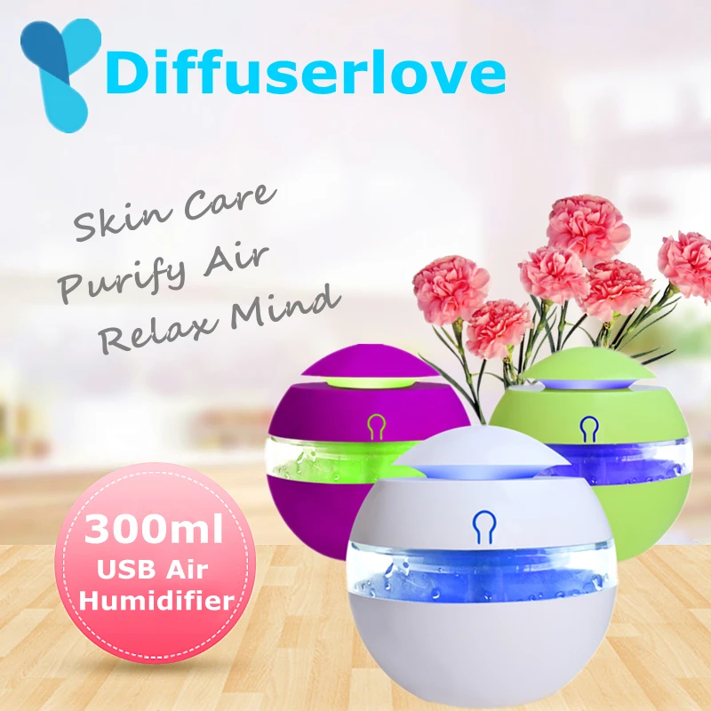 Diffuserlove 300ml USB Ultrasonic Aroma Mist Maker Aromatherapy Humidifier Essential Oil Diffuser With 7 Color LED Light
Diffuserlove 300ml USB Ultrasonic Aroma Mist Maker Aromatherapy Humidifier Essential Oil Diffuser With 7 Color LED Light