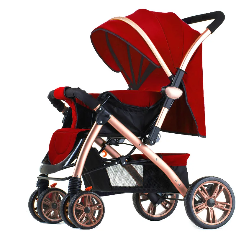 New high landscape baby stroller shockproof four wheel folding two-way baby cart portable lying baby carriage children activity
New high landscape baby stroller shockproof four wheel folding two-way baby cart portable lying baby carriage children activity
