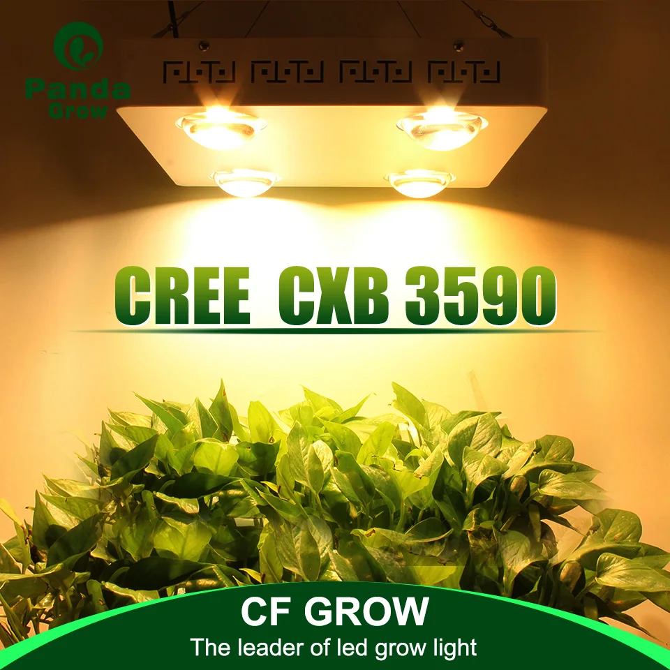 Диммируемая CREE CXB3590 400 Вт COB Светодиодная лампа для выращивания растений полный