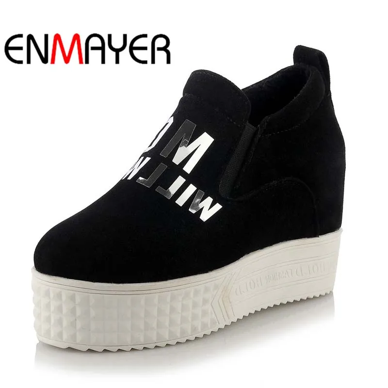 ENMAYER New Girl Black white gray red Round Toe Platform Shoes Big Size34 43 Wedges High Spring Autumn Leisure Women Pumps
ENMAYER New Girl Black white gray red Round Toe Platform Shoes Big Size34 43 Wedges High Spring Autumn Leisure Women Pumps