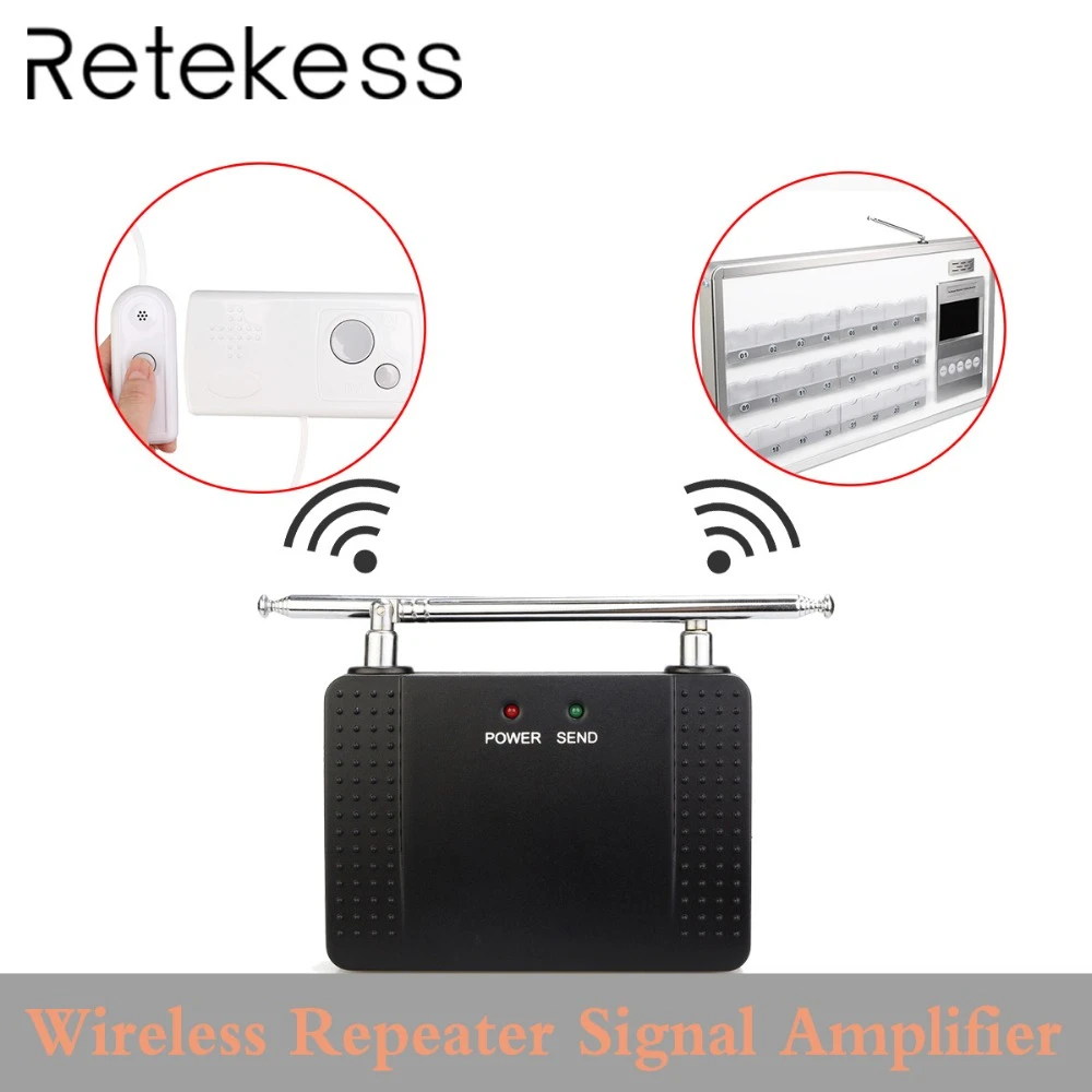 Retekess TD021 500mW 1000m RF Wireless Repeater Signal Amplifier Extender with antenna for Nurse Calling System
Retekess TD021 500mW 1000m RF Wireless Repeater Signal Amplifier Extender with antenna for Nurse Calling System