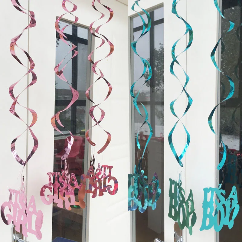 Metallic Boy Girl Ceiling Hanging Swirl Decorations Party Favors For Kids Birthday Party Decoration Baby Shower Supplies
Metallic Boy Girl Ceiling Hanging Swirl Decorations Party Favors For Kids Birthday Party Decoration Baby Shower Supplies