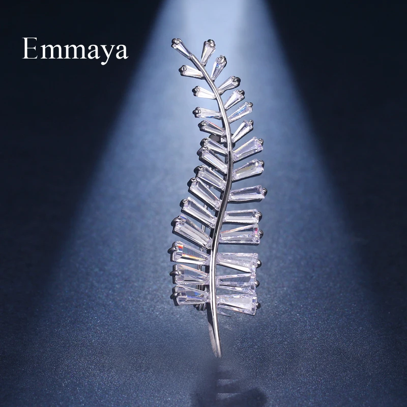Emmaya Trendy Leaf Shape Luxury Handmade White gold Jewelry AAA Cubic Zircon Brooch for Women Wedding Party
Emmaya Trendy Leaf Shape Luxury Handmade White gold Jewelry AAA Cubic Zircon Brooch for Women Wedding Party
