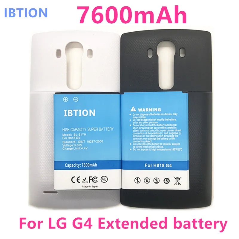 

7600mAh Free Bateria Back Cover Case + BL-51YF Extended High Capacity Battery For LG G4 H818 H819 H810 F500 VS999