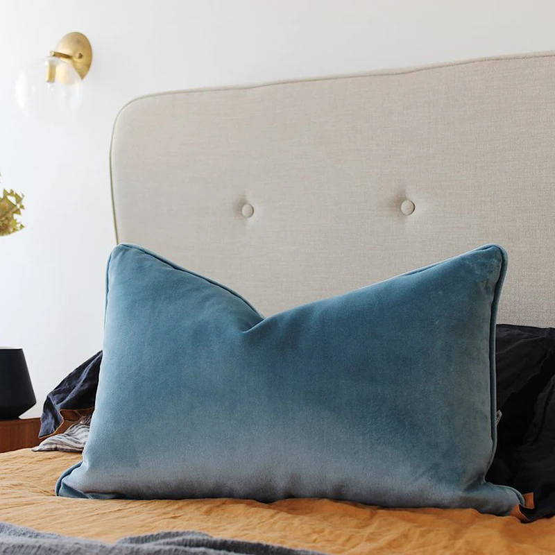 Soft Light Blue Velvet Cushion Cover Pillow Case Bed Sofa Chair Pillow Cover Piping Design No Balling-up Without Stuffing
Soft Light Blue Velvet Cushion Cover Pillow Case Bed Sofa Chair Pillow Cover Piping Design No Balling-up Without Stuffing