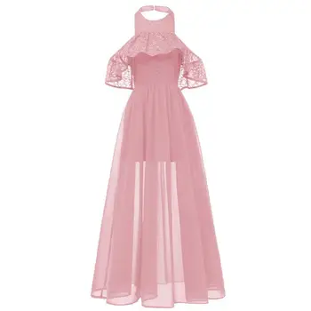 2020 Vestido Dama De Honra Adulto Long Chiffon Women Elegant Bridesmaid Dress Halter Lace Sexy Party Dresses Formal Prom Gown
2020 Vestido Dama De Honra Adulto Long Chiffon Women Elegant Bridesmaid Dress Halter Lace Sexy Party Dresses Formal Prom Gown