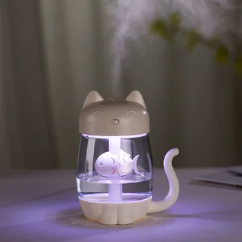 3 in 1 350ML USB Cat Air Fresheners Air Humidifier Ultrasonic Cool-Mist Maker With LED Light Mini USB Fan for Home Office Decor
3 in 1 350ML USB Cat Air Fresheners Air Humidifier Ultrasonic Cool-Mist Maker With LED Light Mini USB Fan for Home Office Decor