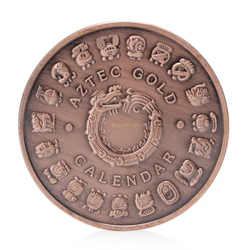 2018 The Mayan Aztec Count Calendar Commemorative Coin Zinc Alloy Commemorative Coin Collection No-currency Coins Gift JUL18_17
2018 The Mayan Aztec Count Calendar Commemorative Coin Zinc Alloy Commemorative Coin Collection No-currency Coins Gift JUL18_17