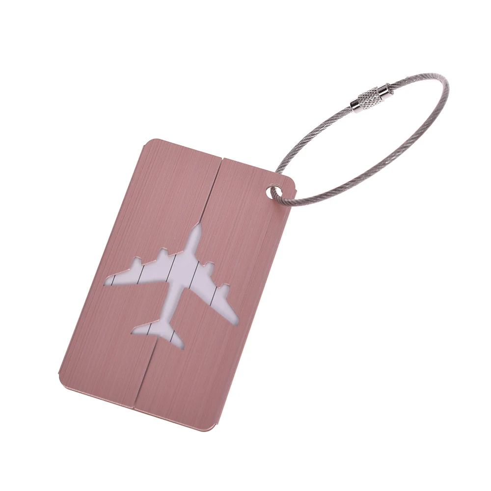 1PC Airplane Brushed Aluminium Luggage Tags Suitcase Label Address ID Baggage Tag Travel Boarding Tags Travel Accessories
1PC Airplane Brushed Aluminium Luggage Tags Suitcase Label Address ID Baggage Tag Travel Boarding Tags Travel Accessories