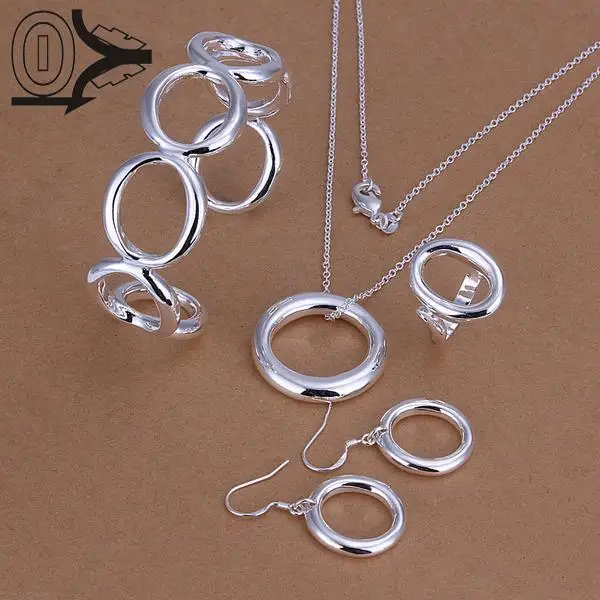 Hot Sale Silver Plated Jewelry Set,Cheap Bridal Party Sets,Fashion Big O Silver Necklace Bangle Ring Earring Four-piece
Hot Sale Silver Plated Jewelry Set,Cheap Bridal Party Sets,Fashion Big O Silver Necklace Bangle Ring Earring Four-piece