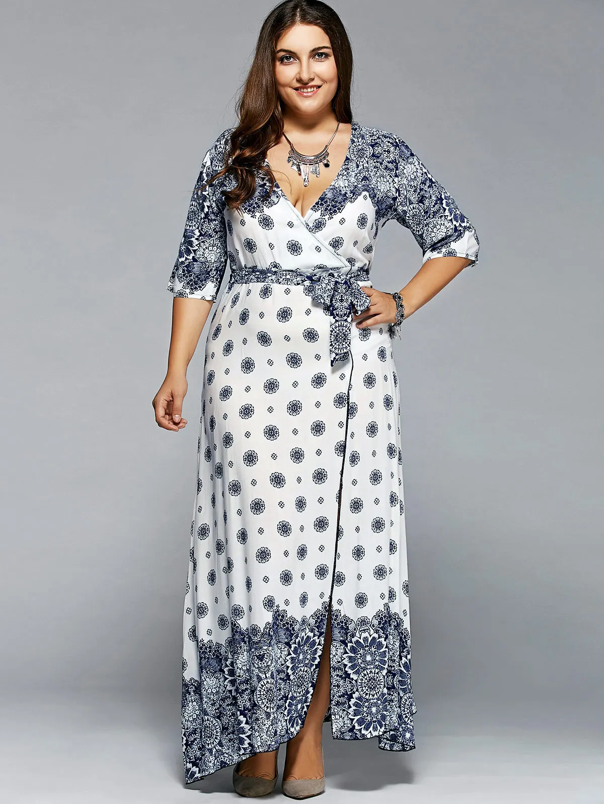 QMGOOD Plus Size 5XL Dress Women Tie Waist 2018 Maxi Dresses Robe Vestidos Sexy Side Split Casual Beach Summer Dress Large Size
QMGOOD Plus Size 5XL Dress Women Tie Waist 2018 Maxi Dresses Robe Vestidos Sexy Side Split Casual Beach Summer Dress Large Size