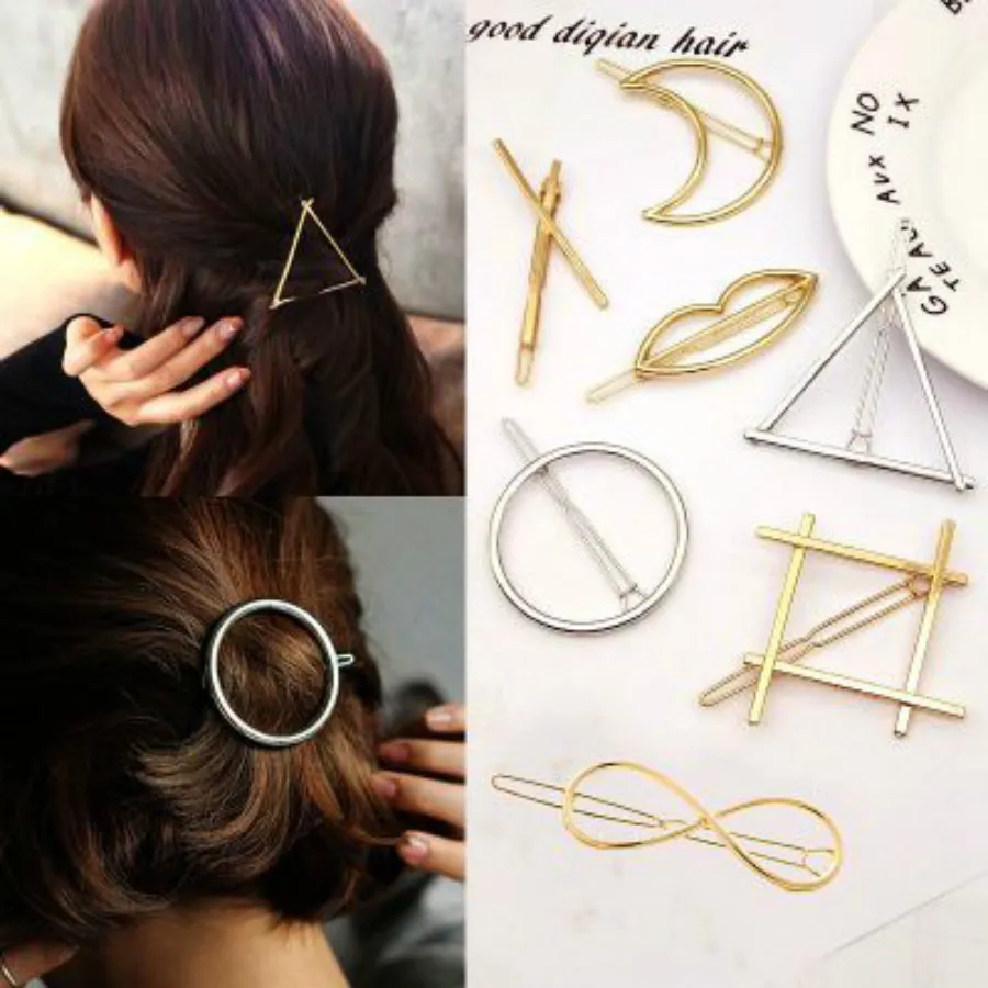 7 Styles Sexy Metal Geometry Hair Clip Hairband Comb Bobby Pin Barrette Hairpin Headdress Accessories Beauty Styling Tools New | Красота и