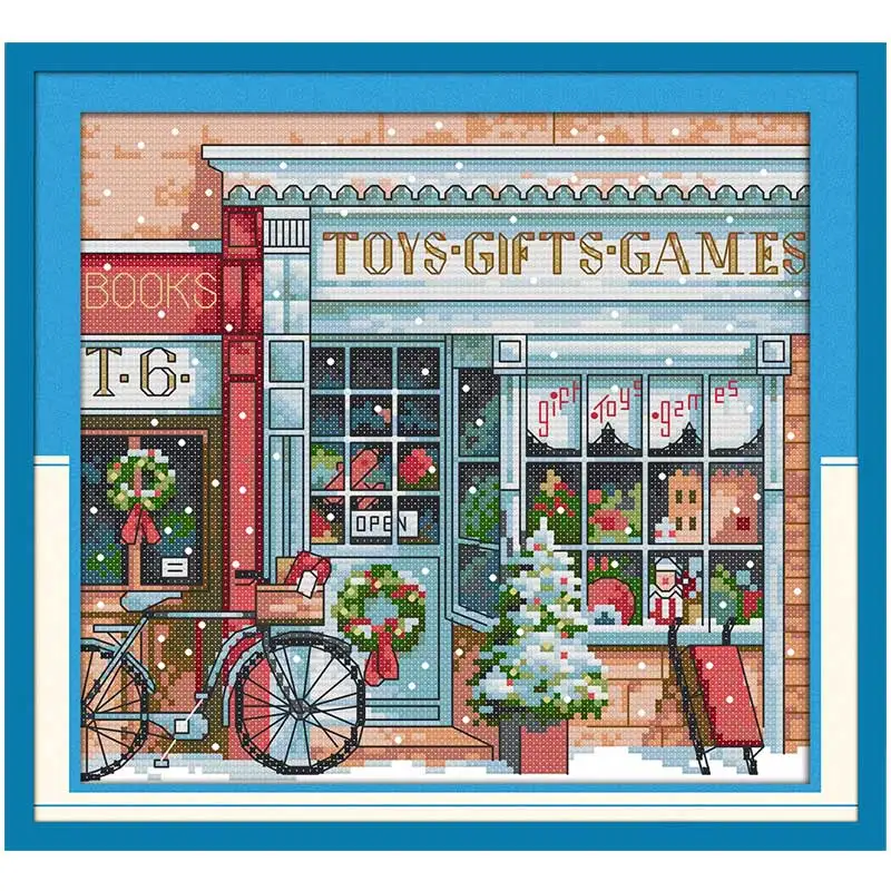 Gift toy shop painting counted printed on the canvas DMC 11CT 14CT DIY kit Cross Stitch embroidery needlework Sets home decor
Gift toy shop painting counted printed on the canvas DMC 11CT 14CT DIY kit Cross Stitch embroidery needlework Sets home decor