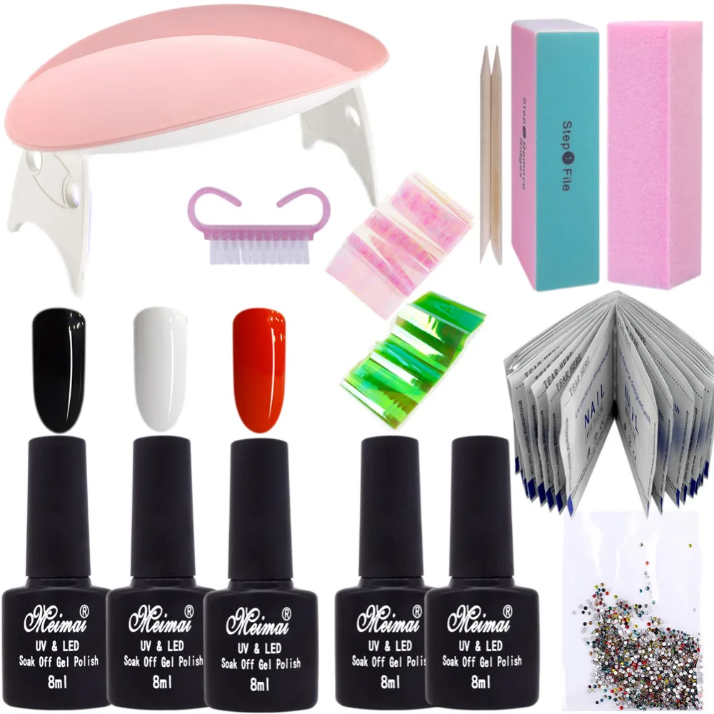 Nail Art Set NAIL Led Lamp Dryer Manicure Tool 3Color 8ml Soak Off Nail Polish Gel varnishes Base Gel Top Coat Lacquer Nail Kits
Nail Art Set NAIL Led Lamp Dryer Manicure Tool 3Color 8ml Soak Off Nail Polish Gel varnishes Base Gel Top Coat Lacquer Nail Kits