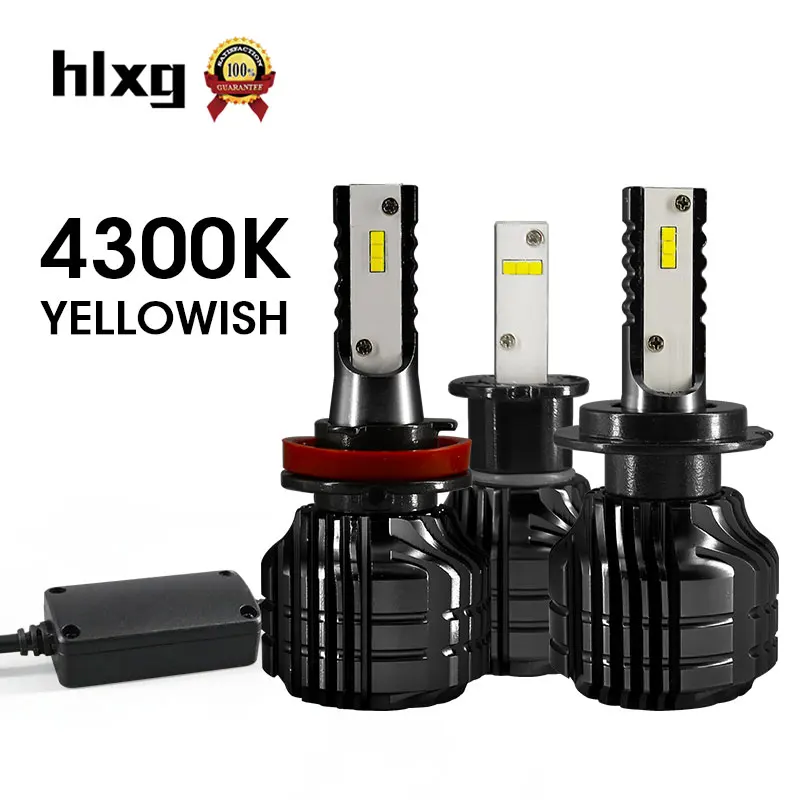 HLXG 2Pcs Mini H7 led 4300K Yellowish H4 led bulb CSP Chips H11 H8 LED H1 52W 9000LM 9005 HB3 9006 HB4 LED Headlight H3 12V 24V
HLXG 2Pcs Mini H7 led 4300K Yellowish H4 led bulb CSP Chips H11 H8 LED H1 52W 9000LM 9005 HB3 9006 HB4 LED Headlight H3 12V 24V