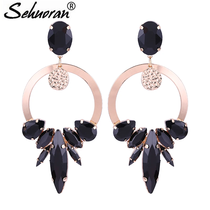 Sehuoran Big Round Drop Earrings For Woman Oorbellen Crystal Stone Long Pendientes Trendy Earrings Gifts Wholesale
Sehuoran Big Round Drop Earrings For Woman Oorbellen Crystal Stone Long Pendientes Trendy Earrings Gifts Wholesale