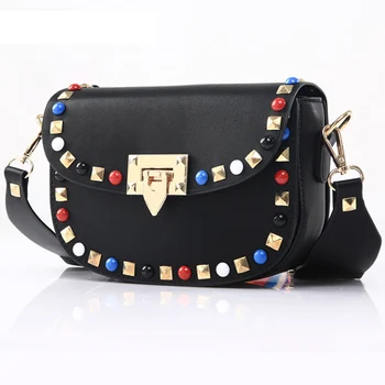 Women Rivet Handbag PU Leather Crossbody Bags Fashion Spring Autumn Designer Female Handbags Ladies Shoulder Bag Bolsa SS0291
Women Rivet Handbag PU Leather Crossbody Bags Fashion Spring Autumn Designer Female Handbags Ladies Shoulder Bag Bolsa SS0291