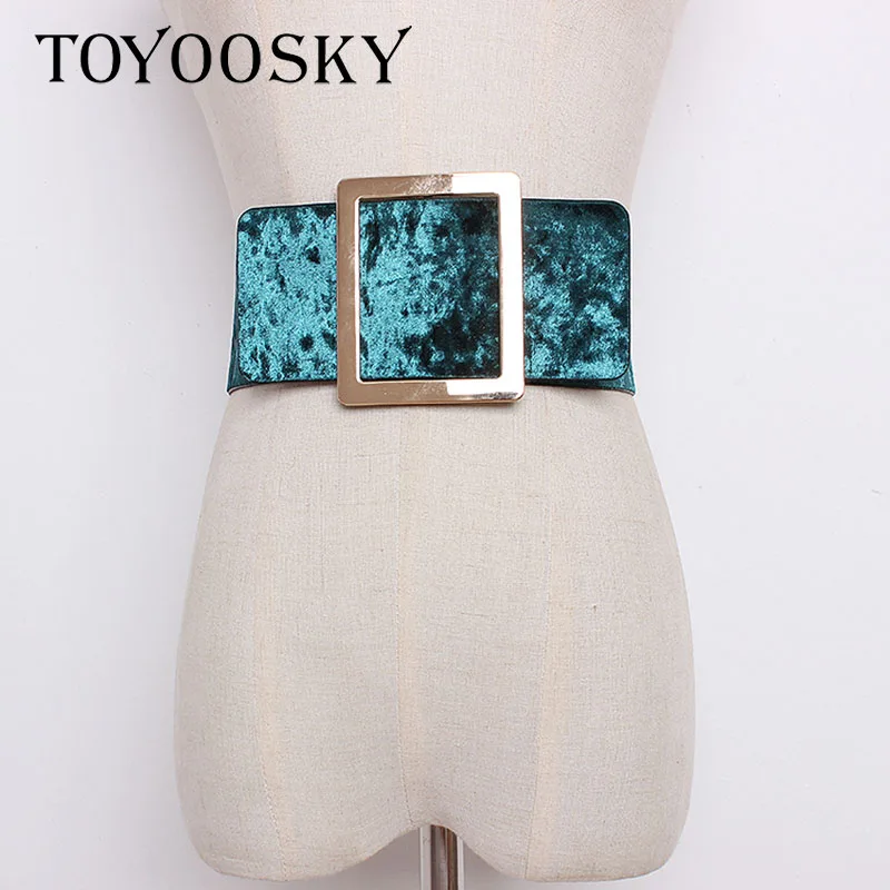 2018 new Punk Runway Velvet Large metal Ring Super Wide Waist Girdle Women Belt women Fashion Causal Waistband accessories
2018 new Punk Runway Velvet Large metal Ring Super Wide Waist Girdle Women Belt women Fashion Causal Waistband accessories