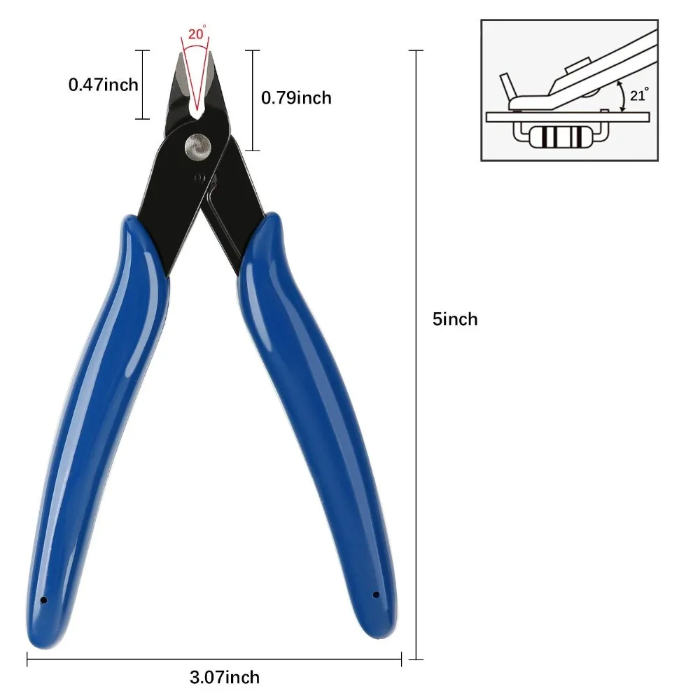 Electrical Wire Cable Cutters Cutting Side Snips Flush Pliers Nipper Anti-slip Rubber Mini Diagonal Pliers Hand Tools
Electrical Wire Cable Cutters Cutting Side Snips Flush Pliers Nipper Anti-slip Rubber Mini Diagonal Pliers Hand Tools