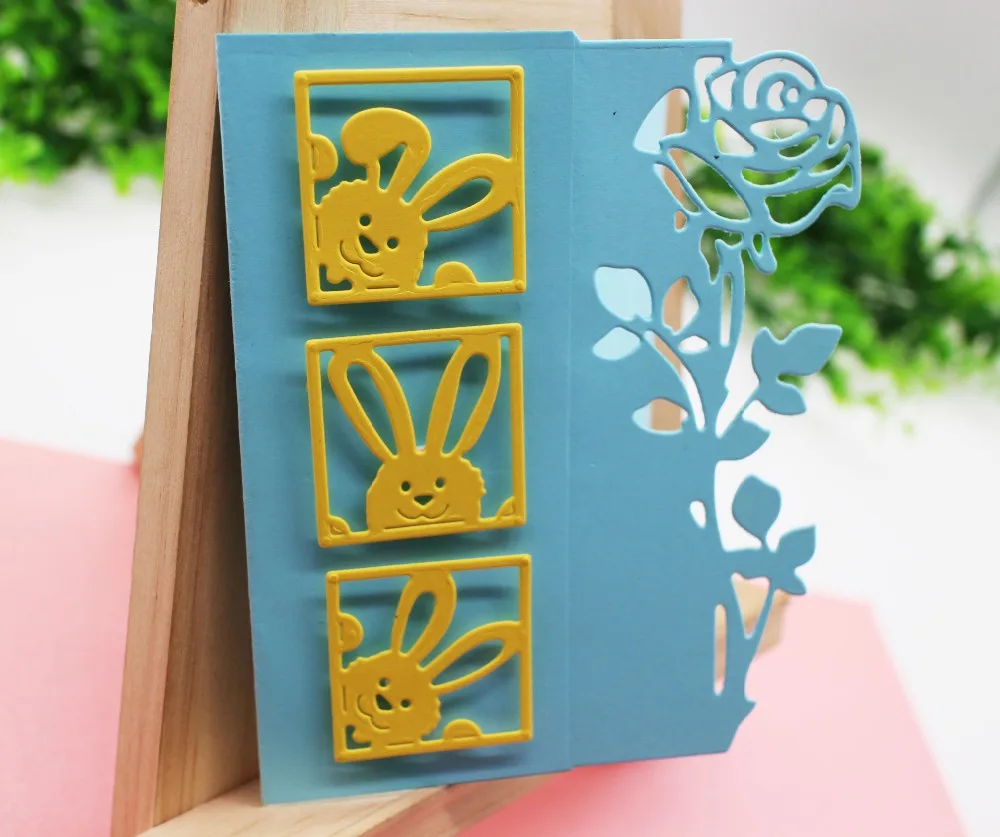 Easter Cutting Dies Bunny Rabbit Squares Metal Die Cut For Scrapbooking Paper Craft Decoration dies Embossing Photo paper cards
Easter Cutting Dies Bunny Rabbit Squares Metal Die Cut For Scrapbooking Paper Craft Decoration dies Embossing Photo paper cards