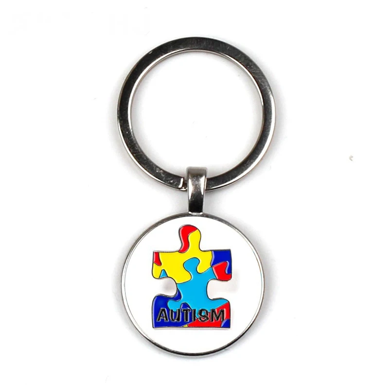 Autism Awareness Jigsaw Puzzle Keychain Hope Colorful Puzzle Piece Printed Glass Cabochon Pendant Key Ring Bag Charm Gift
Autism Awareness Jigsaw Puzzle Keychain Hope Colorful Puzzle Piece Printed Glass Cabochon Pendant Key Ring Bag Charm Gift