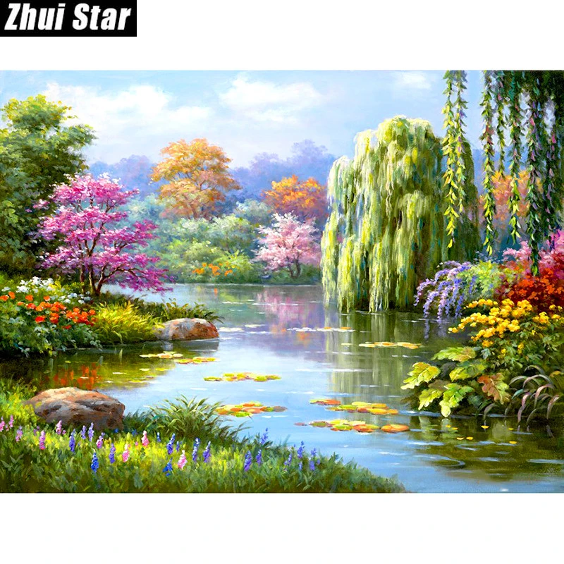 Zhui Star Full Square Drill 5D DIY Diamond Painting "spring tree landscape" 3D Embroidery set Cross Stitch Mosaic Decor gift VIP
Zhui Star Full Square Drill 5D DIY Diamond Painting "spring tree landscape" 3D Embroidery set Cross Stitch Mosaic Decor gift VIP