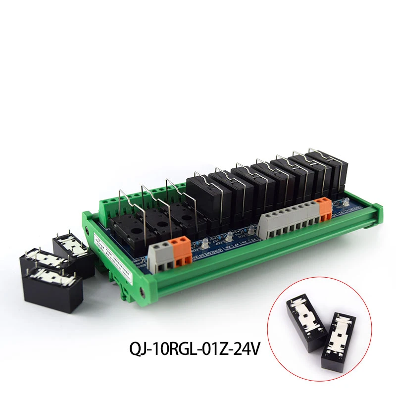 10-way Omron Single Relay Group Module 1NO+1NC 24V Electromagnetic Relay MCU Control Board Original Quality
10-way Omron Single Relay Group Module 1NO+1NC 24V Electromagnetic Relay MCU Control Board Original Quality