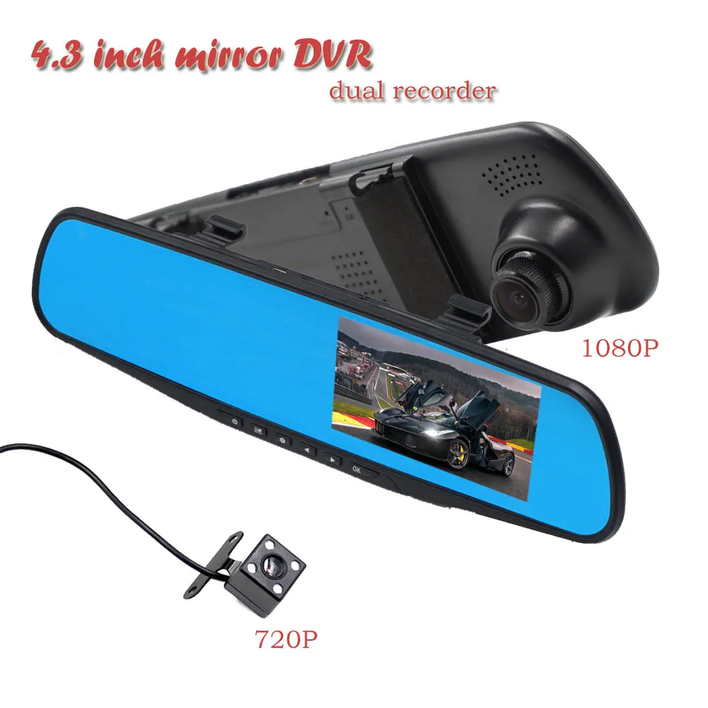 Car Dash Cam 4.5 inch Dual Lens Rearview Mirror Camera Video Recorder DVR Camera Gesture Control Dvr Entirely Screen 1080P 720P
Car Dash Cam 4.5 inch Dual Lens Rearview Mirror Camera Video Recorder DVR Camera Gesture Control Dvr Entirely Screen 1080P 720P