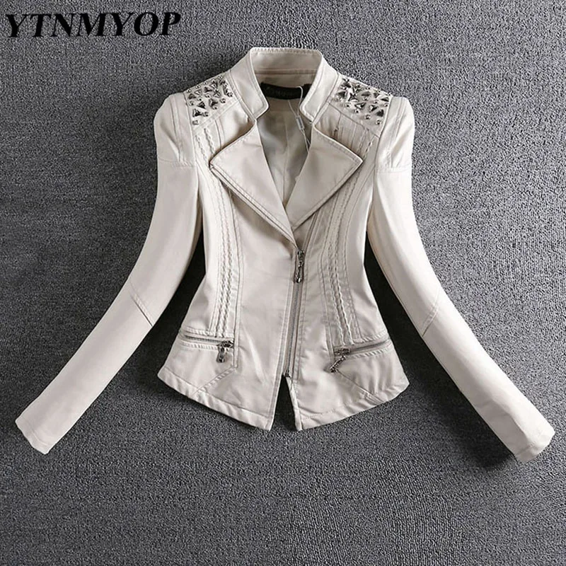 YTNMYOP 2019 New Spring And Autumn Leather Jacket Women Slim Rivet Motorcycle Leather Coat Feminino Short Suede Plus Size 3XL
YTNMYOP 2019 New Spring And Autumn Leather Jacket Women Slim Rivet Motorcycle Leather Coat Feminino Short Suede Plus Size 3XL