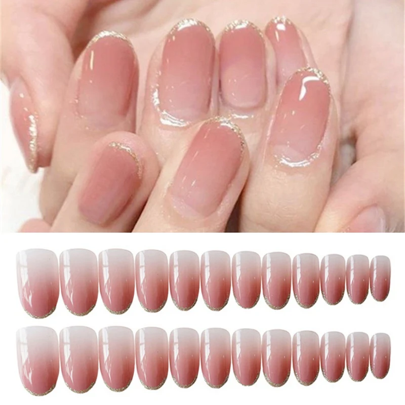 24pcs High Quality Charming Fake Nail Nude Purple Gradient Design Nail Art False Tips Full Cover False Nails
24pcs High Quality Charming Fake Nail Nude Purple Gradient Design Nail Art False Tips Full Cover False Nails