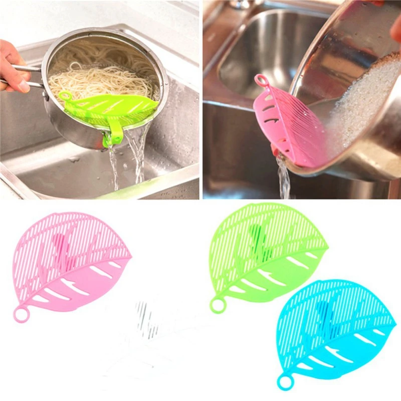 1PC Kitchen Clips Durable Tools Leaf Shape Durable Clean Rice Wash Sieve Beans Peas Cleaning Gadget
1PC Kitchen Clips Durable Tools Leaf Shape Durable Clean Rice Wash Sieve Beans Peas Cleaning Gadget