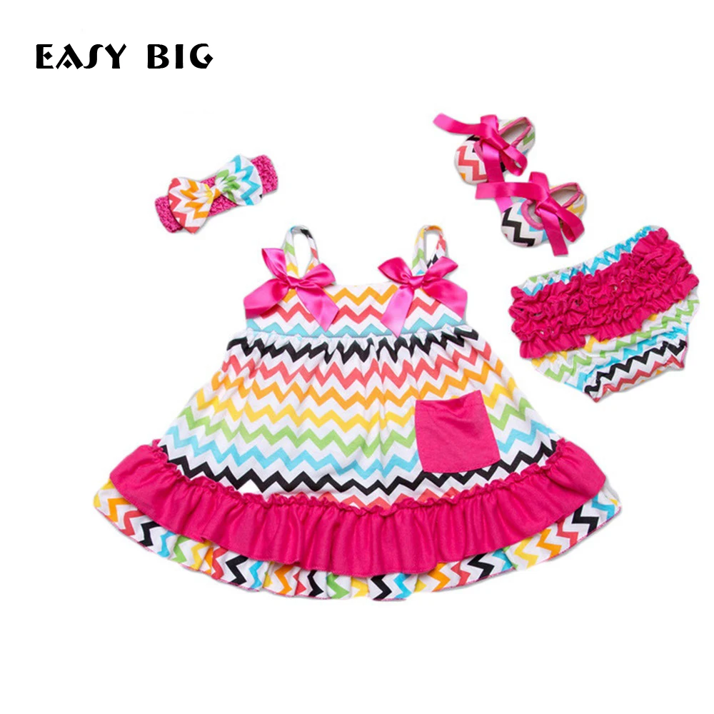 EASY BIG 4Pcs/Set Summer Newborn Baby Girls Sets Infant Dresses+Under Pants+Shoes+Hair Bands Baby Outfit Sets 0-2 Years BC0003
EASY BIG 4Pcs/Set Summer Newborn Baby Girls Sets Infant Dresses+Under Pants+Shoes+Hair Bands Baby Outfit Sets 0-2 Years BC0003