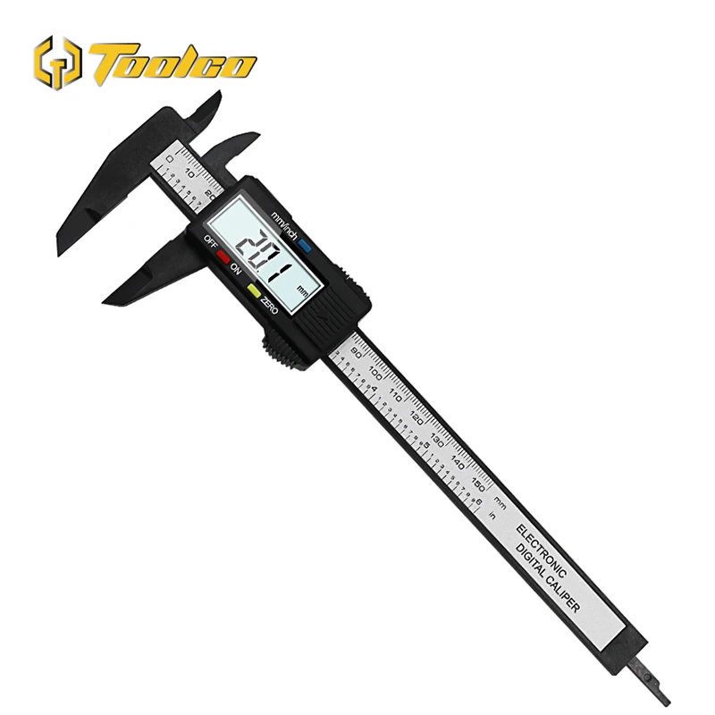 Toolgo Digital Caliper 100mm 150mm 0.1mm Accuracy LCD Digital l Electronic Carbon Fiber Caliper Gauge Micrometer Measuring Tools
Toolgo Digital Caliper 100mm 150mm 0.1mm Accuracy LCD Digital l Electronic Carbon Fiber Caliper Gauge Micrometer Measuring Tools