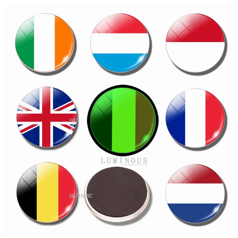 Luminous Fridge Magnet Flag 30MM Glass Refrigerator Magnet Britain Ireland Netherlands Belgium Luxembourg France Monaco
Luminous Fridge Magnet Flag 30MM Glass Refrigerator Magnet Britain Ireland Netherlands Belgium Luxembourg France Monaco