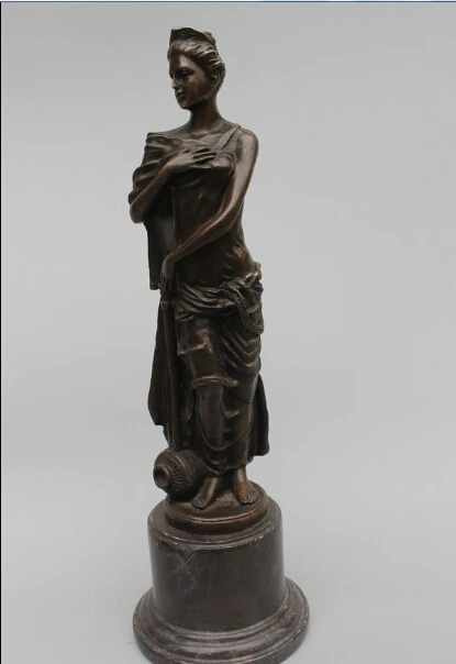 free 13"Western Art sculpture Bronze Marble Stand Belle Girl Women sculpture Statue fast
free 13"Western Art sculpture Bronze Marble Stand Belle Girl Women sculpture Statue fast