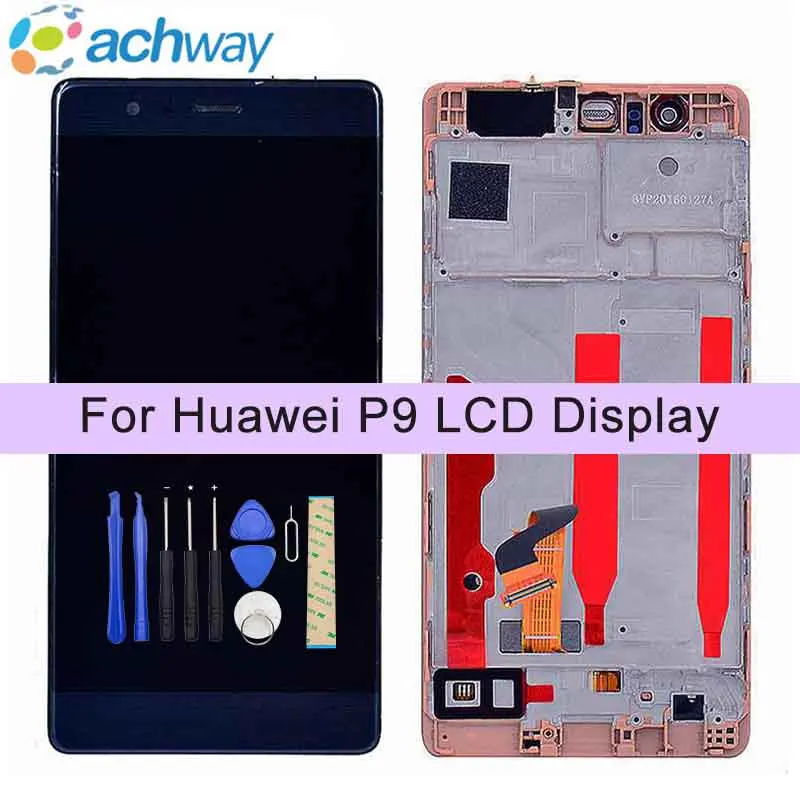 NEW 5.2" Huawei P9 LCD Display+Touch Screen Digitizer Assembly With Frame Pantalla Replacement Parts New Huawei P9 Display LCD
NEW 5.2" Huawei P9 LCD Display+Touch Screen Digitizer Assembly With Frame Pantalla Replacement Parts New Huawei P9 Display LCD