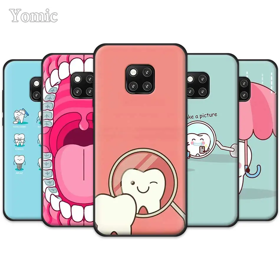 Cartoon Dentist Dental Crowned Teeth Black Silicone Case for Huawei Mate 20 Pro 10 20 Lite Honor 20 Lite 20 Pro P20 P30 Pro
Cartoon Dentist Dental Crowned Teeth Black Silicone Case for Huawei Mate 20 Pro 10 20 Lite Honor 20 Lite 20 Pro P20 P30 Pro