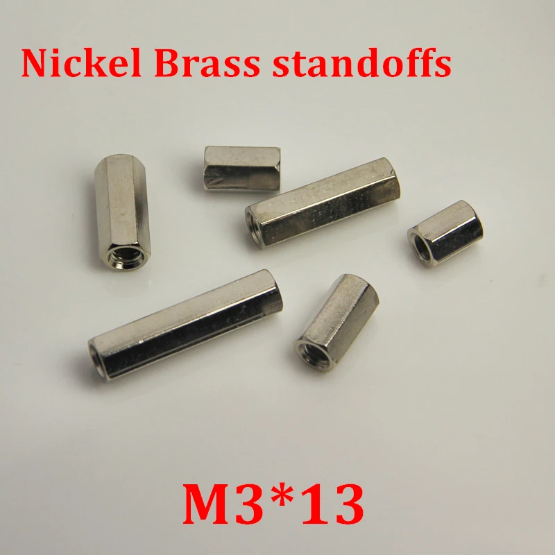 100pcs M3*13 Nickel Plated Brass Standoff Spacer Female female Silver Spacing Screw PCB Board Brass Threaded spacer hex spacer
100pcs M3*13 Nickel Plated Brass Standoff Spacer Female female Silver Spacing Screw PCB Board Brass Threaded spacer hex spacer