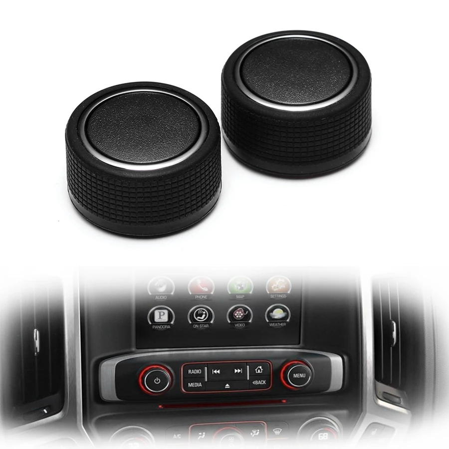 2Pcs Black Auto Car AC Audio Radio Air Conditioner Adjust Button Knob Switch For Chevrolet GMC Car-styling
2Pcs Black Auto Car AC Audio Radio Air Conditioner Adjust Button Knob Switch For Chevrolet GMC Car-styling