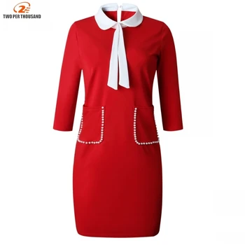 2019 Red Bodycon Midi Dress Women Spring Fall 3 /4 Shell Pearls Pockets Vintage Elegant Office Party High Waist Sexy Clothes
2019 Red Bodycon Midi Dress Women Spring Fall 3 /4 Shell Pearls Pockets Vintage Elegant Office Party High Waist Sexy Clothes