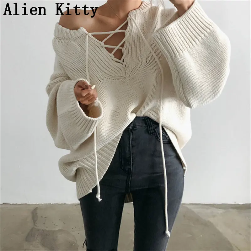 Alien Kitty New Winter Lazy Style Slim Sexy Warm Sweater Outwear Pullover Fresh Elegant Stylish Free High Quality Bare Shoulder
Alien Kitty New Winter Lazy Style Slim Sexy Warm Sweater Outwear Pullover Fresh Elegant Stylish Free High Quality Bare Shoulder