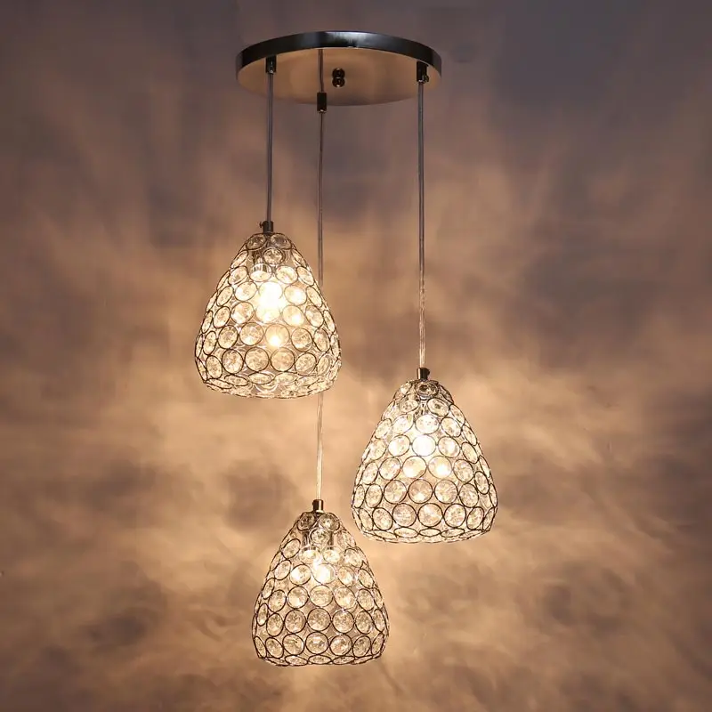 Modern Crystal Pendant Light Fixtures Dining Room Kitchen Loft Rope Hanging Lamp Decor Home Lighting Chrome Iron E27 AC 110-220V
Modern Crystal Pendant Light Fixtures Dining Room Kitchen Loft Rope Hanging Lamp Decor Home Lighting Chrome Iron E27 AC 110-220V