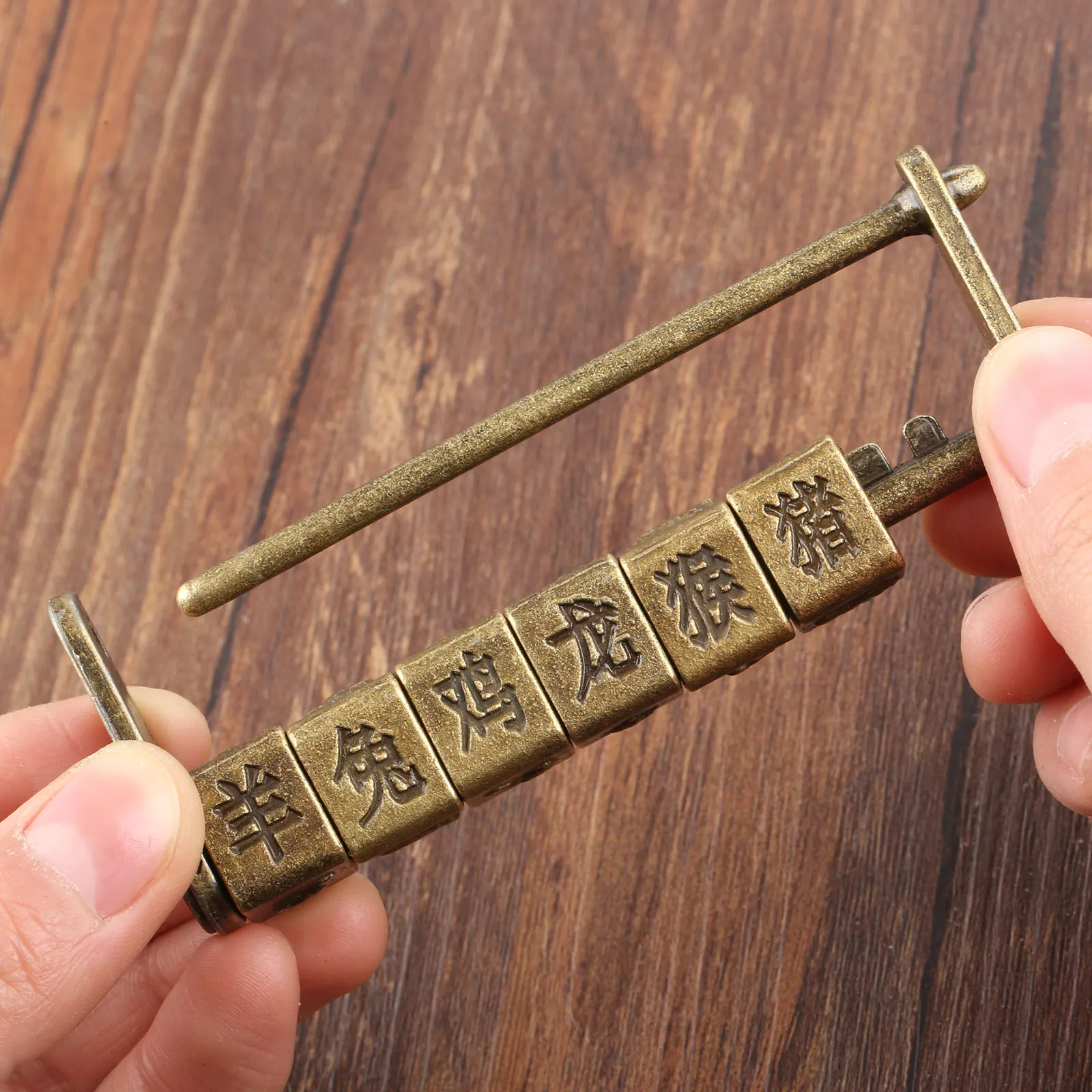 DRELD Antique Password Padlock Jewelry Wooden Box Lock for Suitcase Drawer Cabinet Door Hardware Locks Chinese Word and Pattern
DRELD Antique Password Padlock Jewelry Wooden Box Lock for Suitcase Drawer Cabinet Door Hardware Locks Chinese Word and Pattern