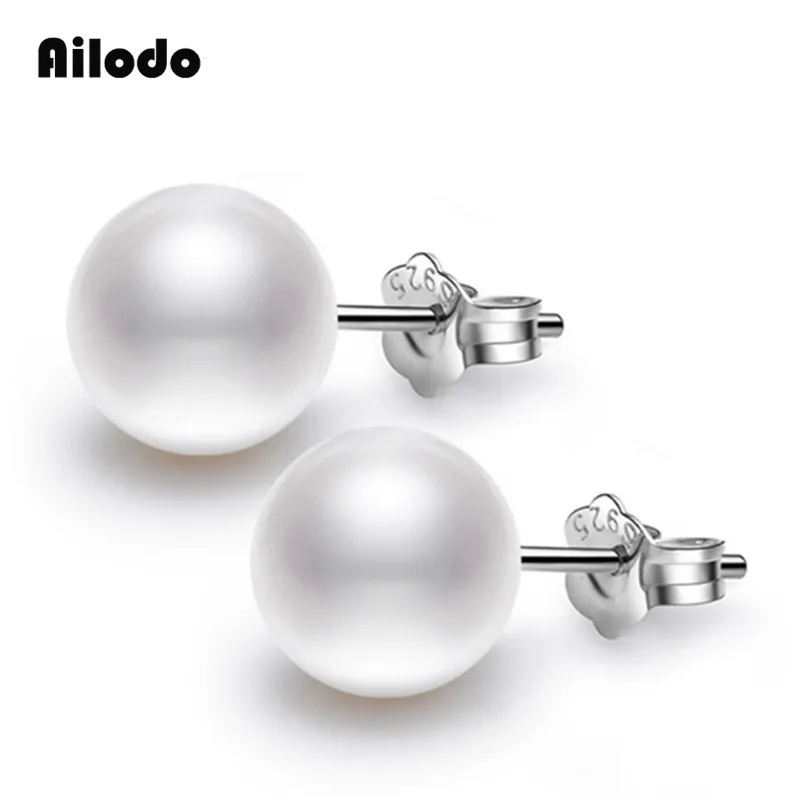 Ailodo Elegant 10MM Simulated Pearl Stud Earrings For Women Simple Fashion Anti Allergy Earrings Jewelry Birthday Gift LD055
Ailodo Elegant 10MM Simulated Pearl Stud Earrings For Women Simple Fashion Anti Allergy Earrings Jewelry Birthday Gift LD055