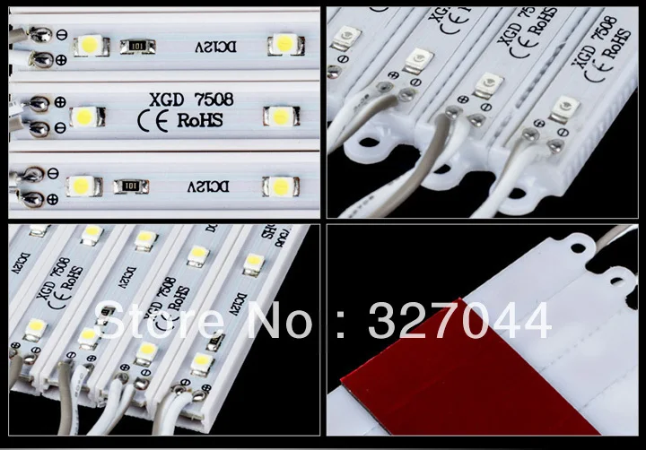 Wholesale! 100pcs/lot 3leds DC12V White Waterproof Smd 3528 LED Modules For High Brightness Led Channel Letter
Wholesale! 100pcs/lot 3leds DC12V White Waterproof Smd 3528 LED Modules For High Brightness Led Channel Letter