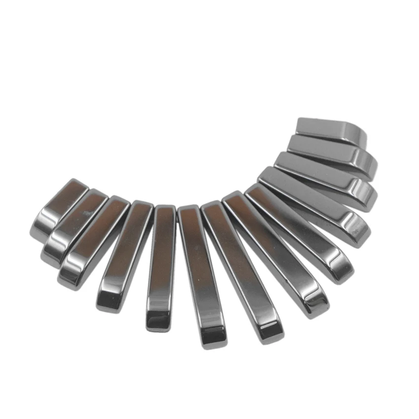 Natural Hematite Stone Gem Pendant Set for DIY Necklace Black Retangle Stick Charms Pendant Female Women Jewelry Part Craft A890
Natural Hematite Stone Gem Pendant Set for DIY Necklace Black Retangle Stick Charms Pendant Female Women Jewelry Part Craft A890