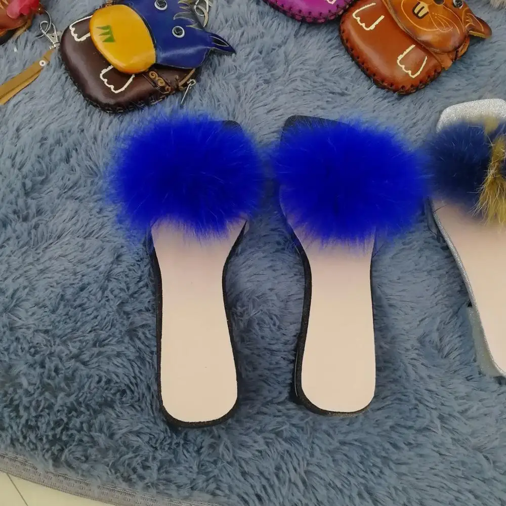 Real Fox Raccoon Fur Slippers Slides Lady Retro Summer Flip Flops Casual Fluffy Fur Sandals Plush Shoes
Real Fox Raccoon Fur Slippers Slides Lady Retro Summer Flip Flops Casual Fluffy Fur Sandals Plush Shoes